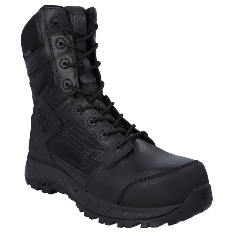 Magnum work boots Spider Exo 8.0 Sz WP (waterproof, side zip) composite toe & plate black men's